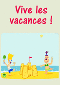 Amuse-toi sur la plage en vacances !